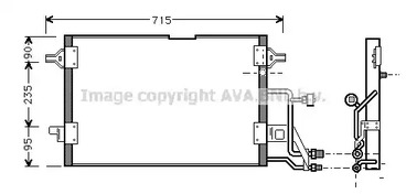 Радиатор кондиционера AVA QUALITY COOLING AI5116