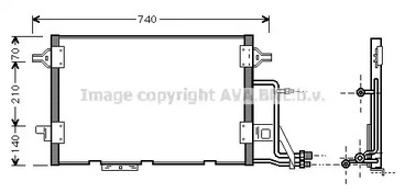 Радиатор кондиционера AVA QUALITY COOLING AI5137