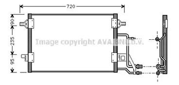 Радиатор кондиционера AVA QUALITY COOLING AI5140