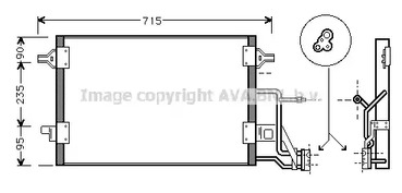 Радиатор кондиционера AVA QUALITY COOLING AI5173