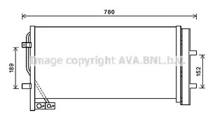 Радиатор кондиционера AVA QUALITY COOLING AI5382D