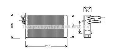 Радиатор печки AVA QUALITY COOLING AI6141