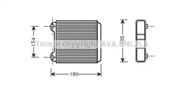 Теплообменник, отопление салона AVA QUALITY COOLING AI6183