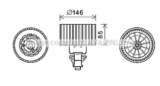 Вентилятор салона AVA QUALITY COOLING AI8374