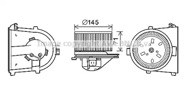 AI8376 AVA QUALITY COOLING Вентилятор салона