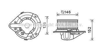 AI8501 AVA QUALITY COOLING Вентилятор салона