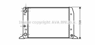 AIA2028 AVA QUALITY COOLING радиатор системы охлаждения