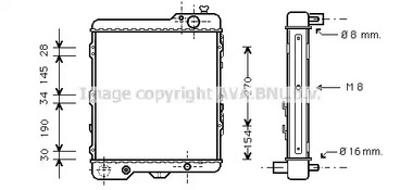 Радиатор системы охлаждения AVA QUALITY COOLING AIA2038