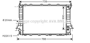 AIA2078 AVA QUALITY COOLING Радиатор системы охлаждения