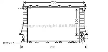 AIA2084 AVA QUALITY COOLING Радиатор системы охлаждения двигателя