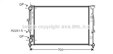 AIA2123 AVA QUALITY COOLING Радиатор системы охлаждения