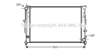 AIA2124 AVA QUALITY COOLING Радиатор системы охлаждения