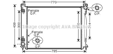 Радиатор охлаждения двигателя AVA QUALITY COOLING AiA2232