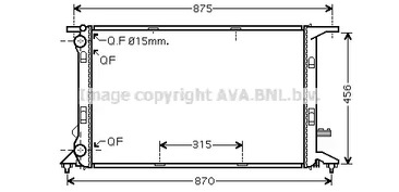 Радиатор системы охлаждения AVA QUALITY COOLING AiA2292