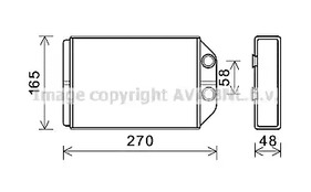 AIA6393 AVA QUALITY COOLING Радиатор печки