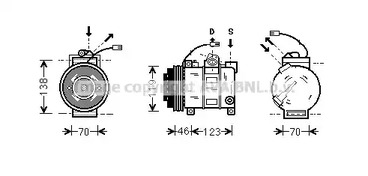 Компрессор кондиционера AVA QUALITY COOLING AIAK015