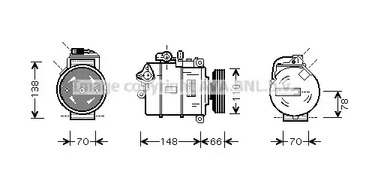 Компрессор кондиционера AVA QUALITY COOLING AIAK247