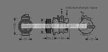 Компрессор кондиционера AVA QUALITY COOLING AIAK330