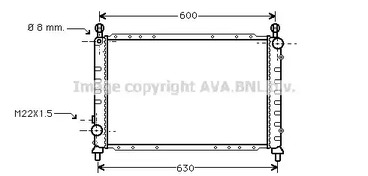 Радиатор охлаждение двигателя AVA QUALITY COOLING ALA2076