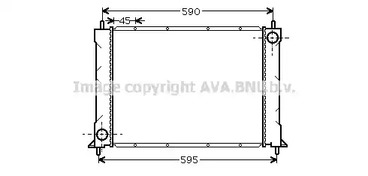 радиатор системы охлаждения AVA QUALITY COOLING AU2069