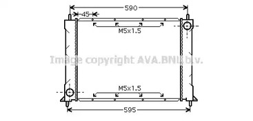 Радиатор охлаждения двигателя AVA QUALITY COOLING AU2119