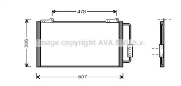 Конденсатор кондиционера AVA QUALITY COOLING AU5139