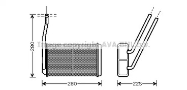 Радиатор печки AVA QUALITY COOLING AU6177