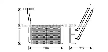 радиатор печки AVA QUALITY COOLING AU6195