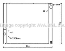 Радиатор системы охлаждения AVA QUALITY COOLING AUA2207