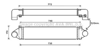 Интеркулер AVA QUALITY COOLING AUA4219