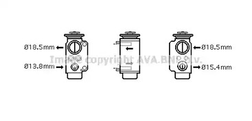 Расширительный клапан кондиционера AVA QUALITY COOLING BW1240