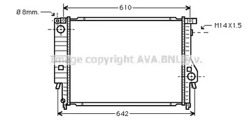 BW2047 AVA QUALITY COOLING Радиатор, охлаждение двигателя