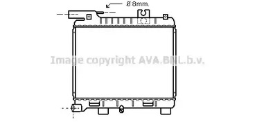 радиатор системы охлаждения AVA QUALITY COOLING BW2053