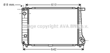 Радиатор, охлаждение двигателя AVA QUALITY COOLING BW2104