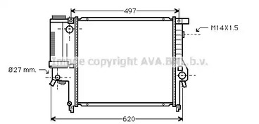 BW2124 AVA QUALITY COOLING Радиатор, охлаждение двигателя