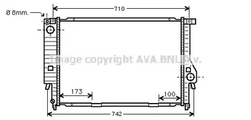 Радиатор охлаждения двигателя AVA QUALITY COOLING BW2133
