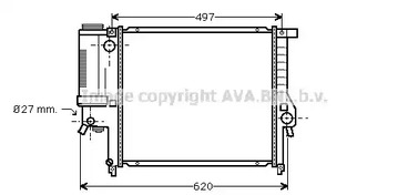 Радиатор охлаждения двигателя AVA QUALITY COOLING BW2139