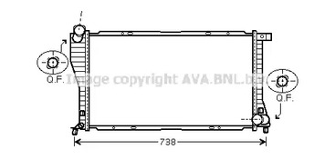 Радиатор системы охлаждения AVA QUALITY COOLING BW2234