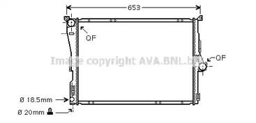 Радиатор охлаждения двигателя AVA QUALITY COOLING BW2288