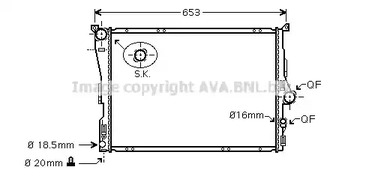 BW2343 AVA QUALITY COOLING Радиатор системы охлаждения