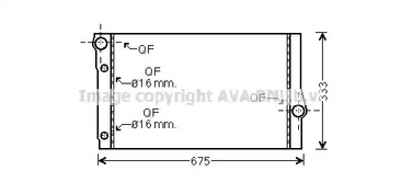 Радиатор системы охлаждения двигателя AVA QUALITY COOLING BW2410