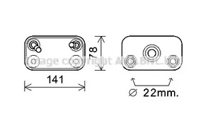 Масляный радиатор AVA QUALITY COOLING BW3406