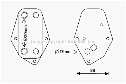 Масляный радиатор AVA QUALITY COOLING BW3557