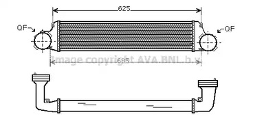 BW4280 AVA QUALITY COOLING Интеркулер