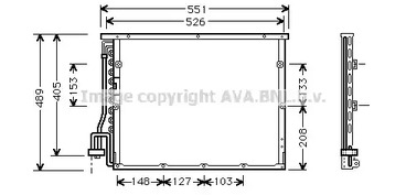 Радиатор кондиционера AVA QUALITY COOLING BW5148