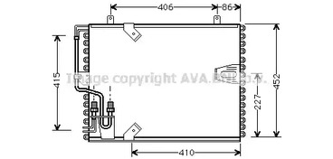 Радиатор кондиционера AVA QUALITY COOLING BW5183