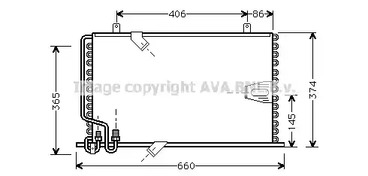 Конденсатор кондиционера AVA QUALITY COOLING BW5184