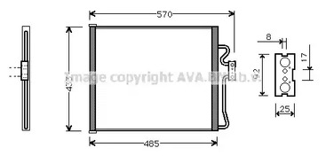 Радиатор кондиционера AVA QUALITY COOLING BW5185