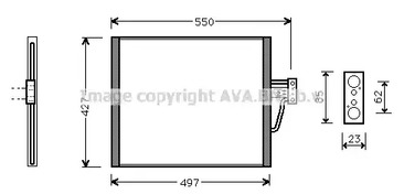 Конденсатор, кондиционер AVA QUALITY COOLING BW5213