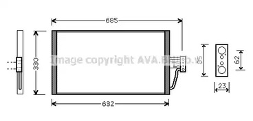 Конденсатор, кондиционер AVA QUALITY COOLING BW5254